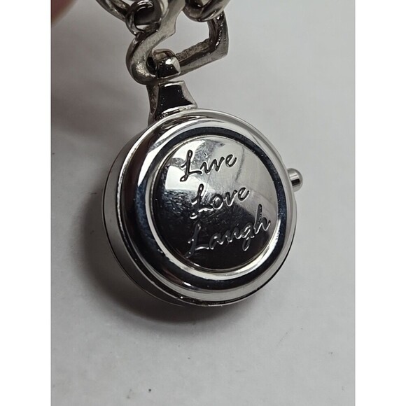 Ecclissi Sterling Silver .925 Heart Bracelet Watch Live Laugh Love New Battery - Picture 9 of 11